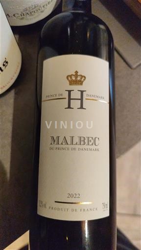 Lounais-Ranska Cahors Prince de Danemark Malbec du Prince de Danemark 2022