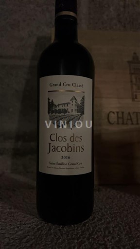 Burdeos Saint-Émilion Gran Cru Grand Cru Clos des Jacobins 2016