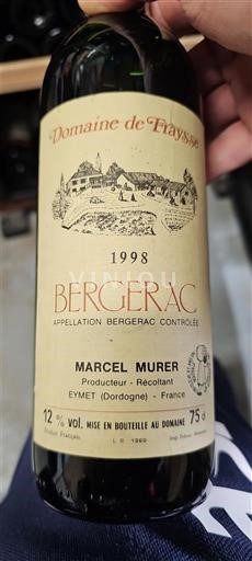 Sudoeste Bergerac Domaine Trayssac 1998