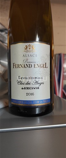 Alsace Domaine Fernand Engel Clos des Anges 2016