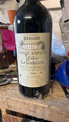 Wijnen Rouge sec Château La Garenne 1999 Frankrijk Bordeaux Lussac-saint-émilion AOC
