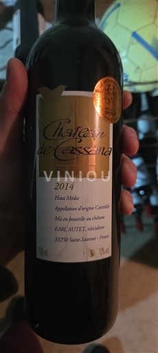 Bordeaux Haut-Médoc Château Cassana 2014