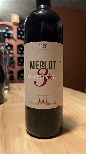 Genève Không được chỉ định Domaine S Trois Etoiles Merlot 3 étoiles 2020