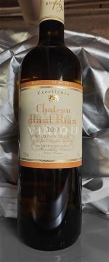 Burdeos Bordeaux blanco Château Haut Rian Excellence 2013