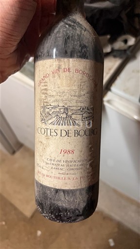 Bordéus Côtes-de-bourg Château Huteau 1988