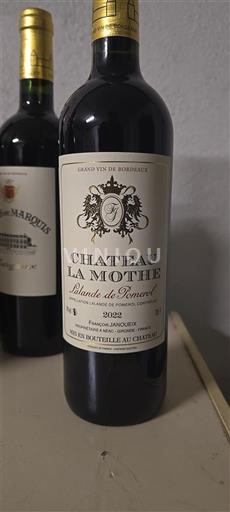 Vina Rouge sec Château La Mothe 2022 Francija Bordeaux Lalande-de-Pomerol AOC
