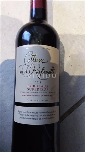 Bordéus Bordeaux Superior Celliers de la Raflinette 2018