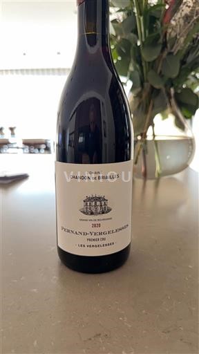 Wines Rouge sec Les Vergelesses Domaine Chandon de Briailles 2020 France Burgundy Pernand-Vergelesses AOC Premier Cru