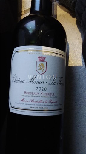 Vinos Rouge sec Château Monier La Favière 2020 Francia Burdeos Bordeaux superior AOC