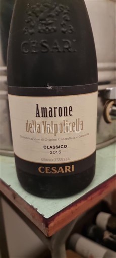 Benecija Amarone della Valpolicella Cesari Classico 2015