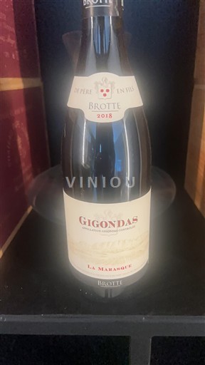 Rona dolina Gigondas Brotte La Marasque 2018