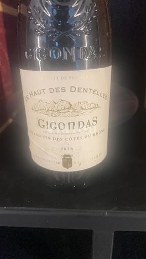 Rona dolina Gigondas Le Haut des Dentelles 2016