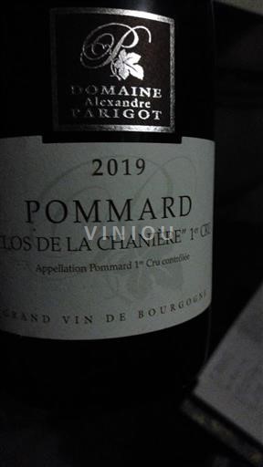 Borgoña Pommard Premier Cru Domaine Alexandre Parigot Clos de la Chanière 1er Cru 2019