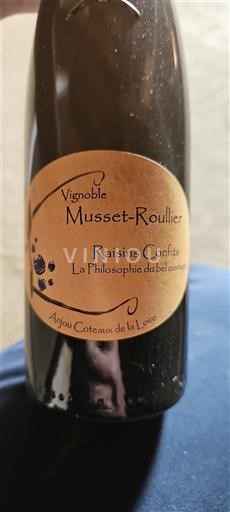 Loirevallei Anjou Coteaux de la Loire Vignoble Musset-Roullier Raisins Confits La Philosophie du bel ouvrage 2018