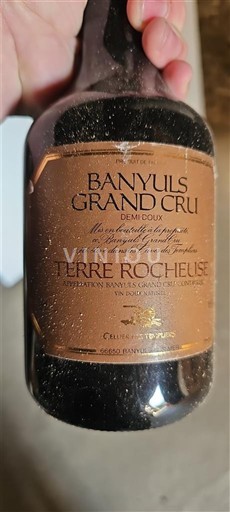 Roussillon Banyuls Grand Cru Cellier des Templiers Terre Rocheuse Không niên vụ