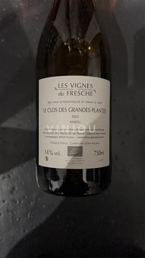 Loiredalen Anjou Les Vignes du Fresche Le Clos des Grandes Plantes 2022