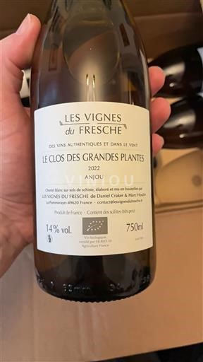 Loiredalen Anjou Les Vignes du Fresche Le Clos des Grandes Plantes 2022
