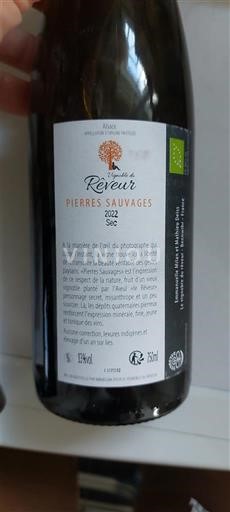 Alsace Domaine Réveur Pierres Sauvages 2022