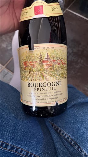 Burgund Bourgogne Epineuil Earl des noisetiers 2018