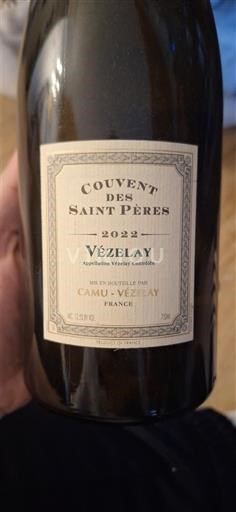 Burgund Volnay Camu Vézelay Couvent des Saint Pères 2022