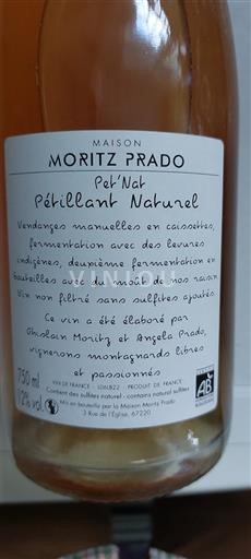 Languedoc Maison Moritz Prado Pét'Nat Pétillant Naturel Ei vuosikertaa