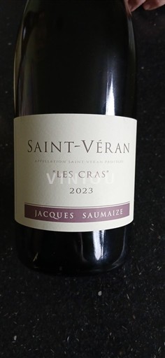 Burgundija Saint-Véran Jacques Saumaize Les Cras 2023