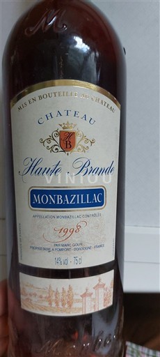 Tây Nam Monbazillac Château Haute Brande 1998