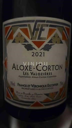 Burgundi Aloxe-Corton Franck et Veronique Escoffier Les Valozières 2021