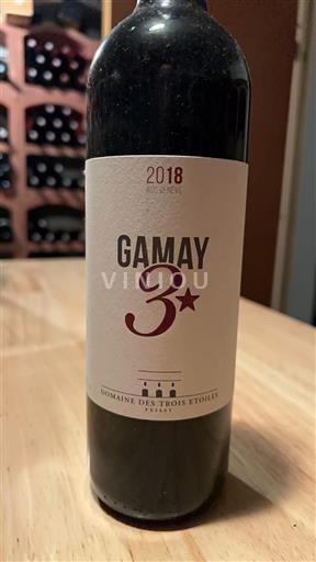Genève Mandement Domaine S Trois Etoiles Gamay 3 étoiles 2018