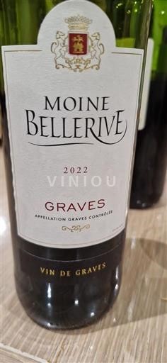 Vinuri Rouge sec Moine Bellerive 2022 Franța Bordeaux Graves AOC