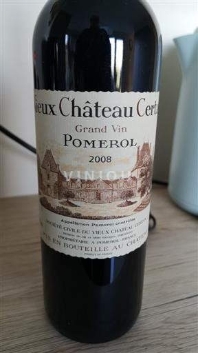 Bordeaux Pomerol Château Vieux Certan VIEUX CHÂTEAU CERTAN 2008