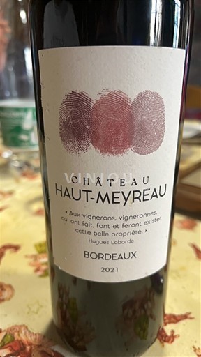 Bordeaux Château Haut-Meyreau 2021