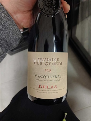 Rhône-dalen Vacqueyras Domaine S Genêts 2023