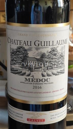Bordeaux Médoc Château Guillaume 2016