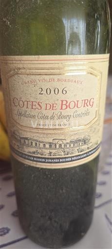 Wines Rouge sec Maison Johanès Boubée 2006 France Bordeaux Côtes-de-bourg AOC