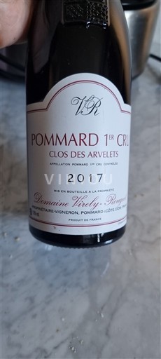 Borgoña Pommard Premier Cru Domaine Violot-Buisson Clos des Arvelets 2017