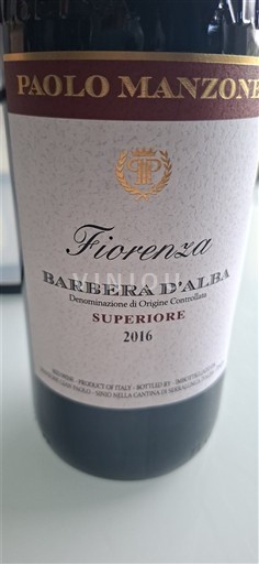 Piamonte Barbera d'Alba Paolo Manzone Fiorenza 2016