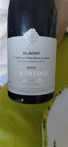 Bourgondië Blagny Premier Cru Lamy-Pillot 1er Cru La Pièce Sous Le Bois 2012
