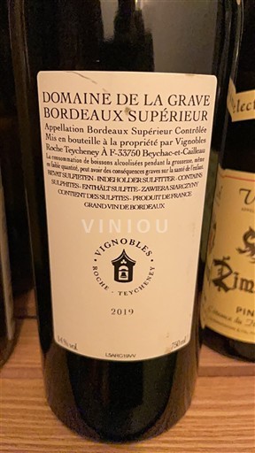 Bordeaux Bordeaux Supérieur Domaine La Grave 2019