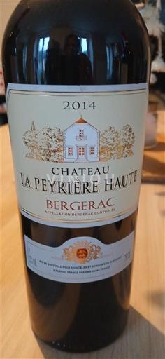 Tây Nam Bergerac Château La Peyrière Haute 2014