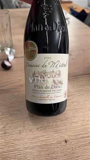 Thung lũng Rhône Côtes-du-rhône-villages Domaine Mistral Plan de Dieu 2024
