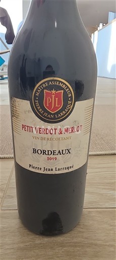 Bordeaux Pierre Jean Larraqué Petit Verdot & Merlot 2019