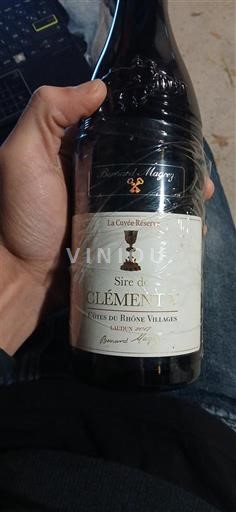 Viner Rouge sec Sire de Clément V Bernard Magrez 2017 Frankrike Rhônedalen Côtes-du-Rhône-Villages AOC