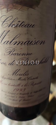 Bordeaux Ni doloceno Château Malmaison 1993