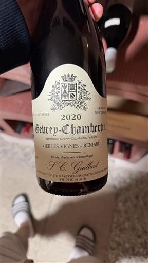 Burgundija Gevrey-chambertin S.C. Guillard Vieilles Vignes - Reniard 2020