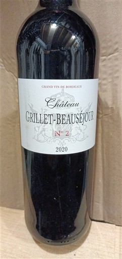Burdeos Bordeaux Château Grillet-Beauséjour N°2 2020