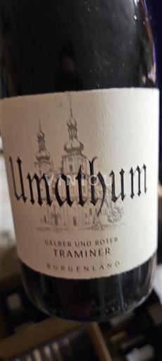 Burgenland Ikke specificeret Umathum Gelber und Roter Traminer 2019