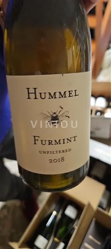 Tokaj Non specificato Hummel Furmint Unfiltered 2018