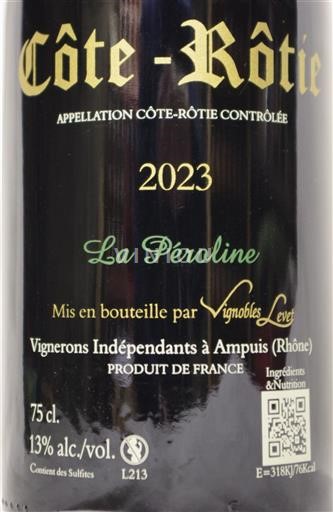 Rhône Valley Côte-Rôtie Vignobles Levet La Péroline 2023