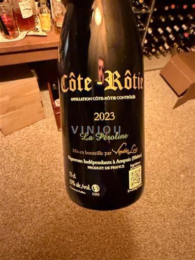Thung lũng Rhône Côte-rôtie Vignobles Levet La Péroline 2023